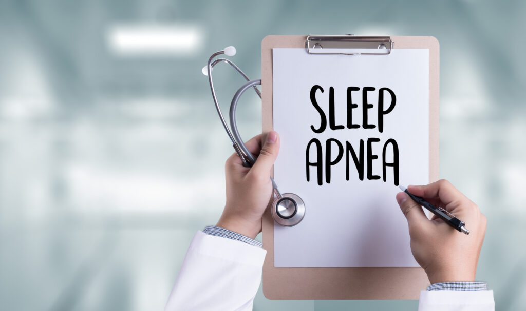 sleep apnea on clipboard