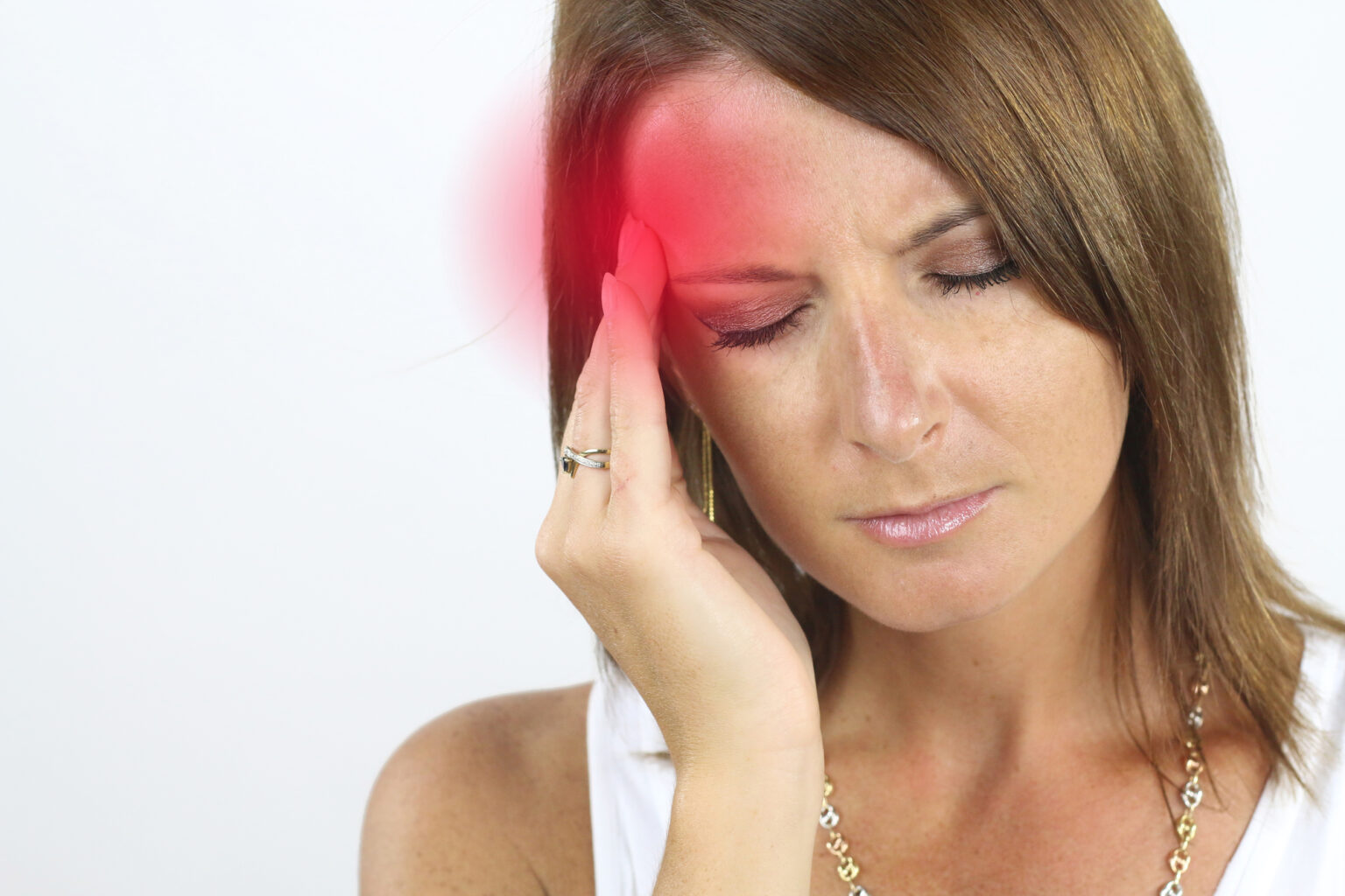 woman with migraine