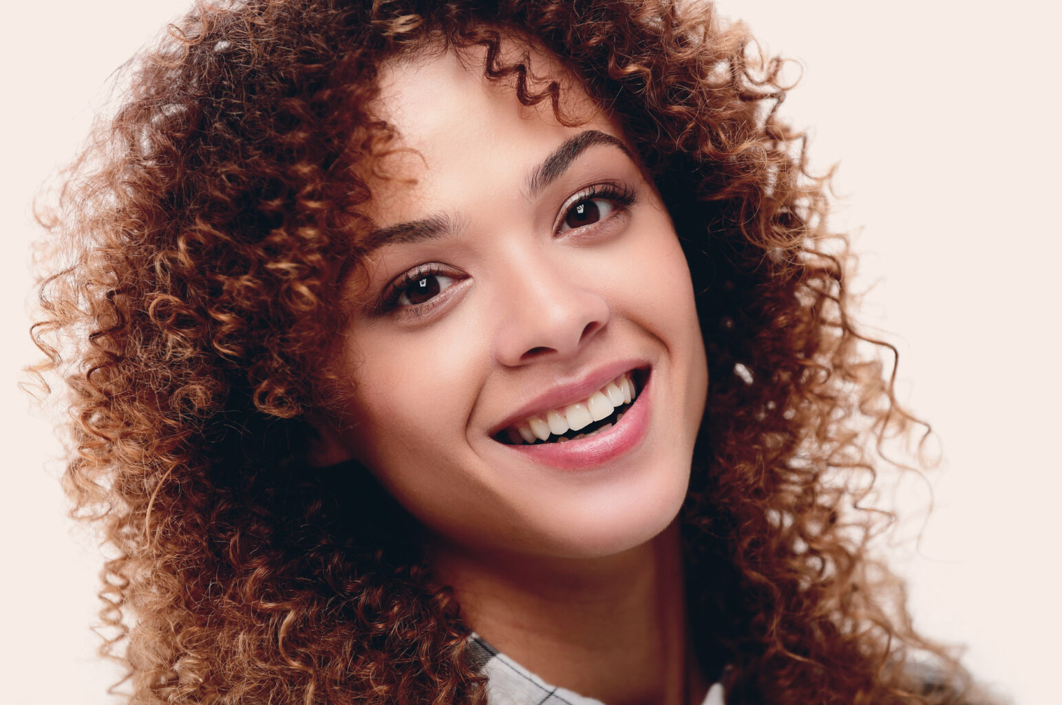 young woman with beautiful smile